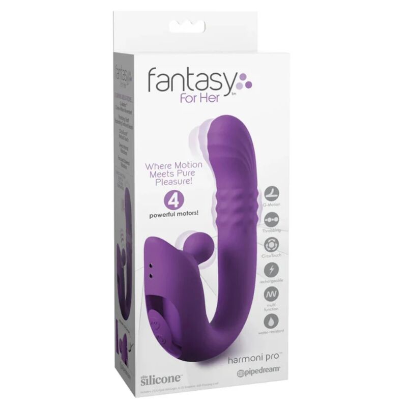 FANTASY FOR HER HARMONI PRO VIBRADOR COELHO ROXO PARA PONTO G E CLIToRIS