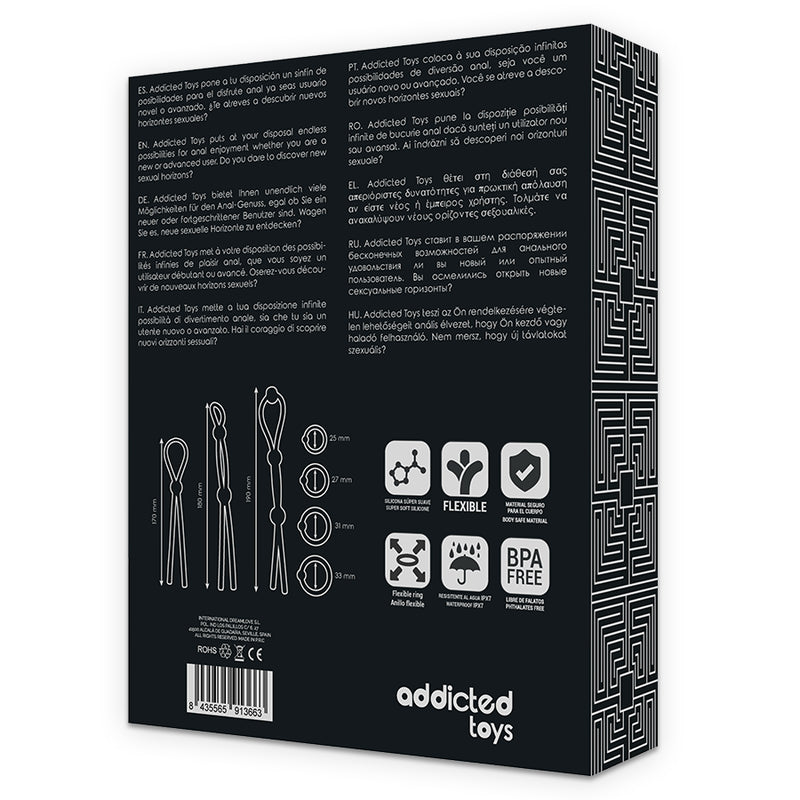 JOGOS VICIADOS CONJUNTO DE ANEL DE SILICONE FLEXiVEL 7 PEyAS