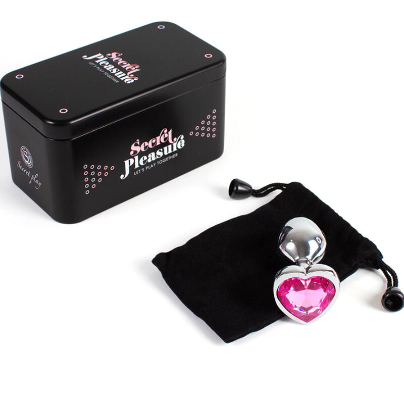 SECRET PLAY METAL BUTT PLUG FuCSIA CORAyaO TAMANHO PEQUENO 7 CM
