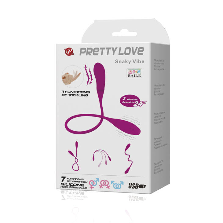 PRETTY LOVE SMART SNAKY VIBE VIBRATOR 7V 3 TICKLING