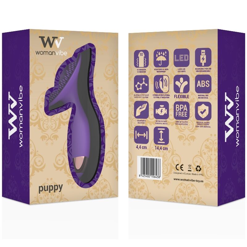 SILICONE RECARREGaVEL DE ESTIMULADOR DE CACHORRO WOMANVIBE