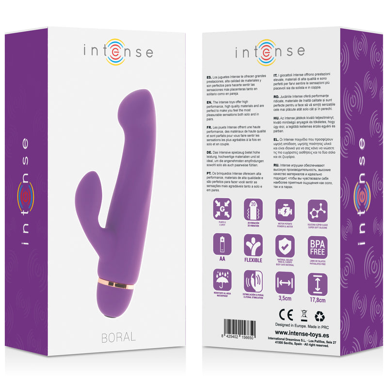 BORAL INTENSO 20 VELOCIDADES SILICONE ROXO