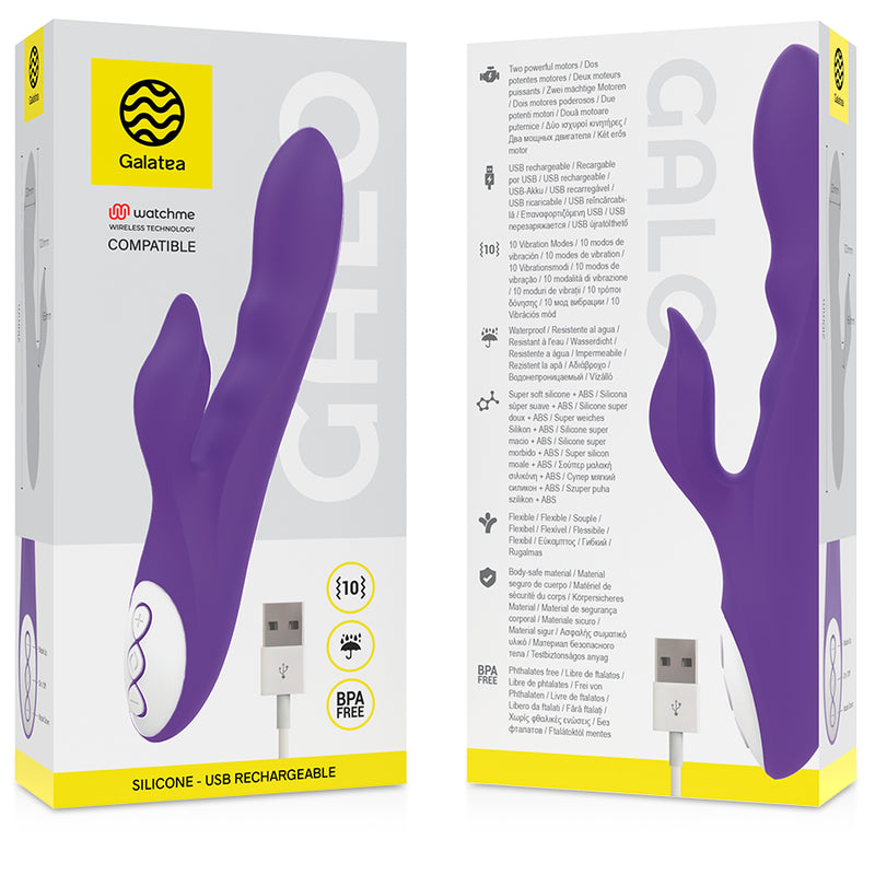 GALATEA GALO VIBRATOR LILAC COMPATiVEL COM TECNOLOGIA SEM FIO WATCHME
