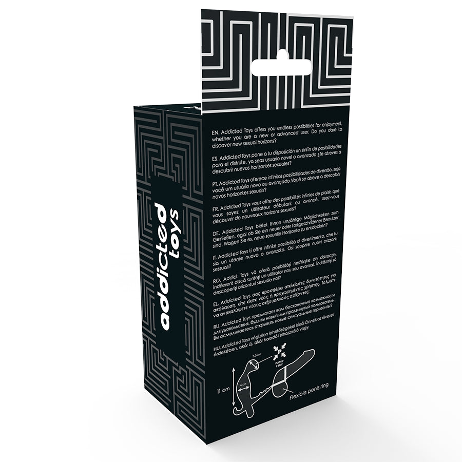 PLUGUE DE ANAL DE BRINQUEDOS VICIADOS COM ANEL DE PeNIS DUPLO E TESTICULOS PRETOS