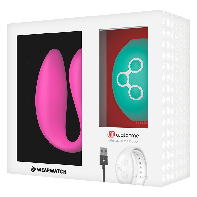 WEARWATCH DUAL PLEASURE WIRELESS TECHNOLOGY WATCHME FUCHSIA AQUAMARINE