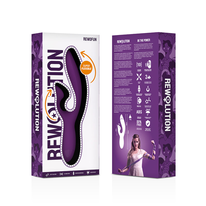 REWOLUTION REWOFUN VIBRADOR FLEXiVEL COM COELHO