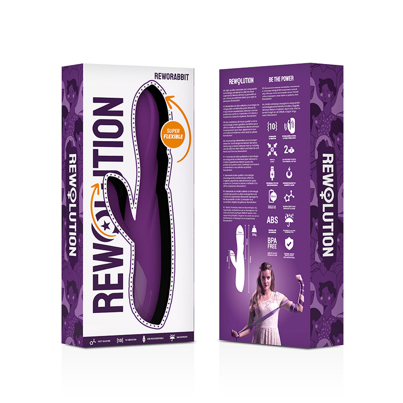 REWOLUTION REWORABBIT VIBRADOR FLEXiVEL COM COELHO