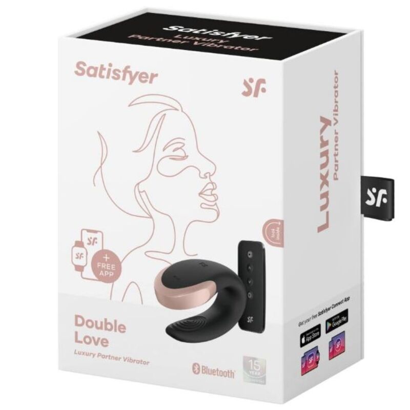 SATISFYER DOUBLE LOVE LUXURY PARTNER VIBRATOR PRETO