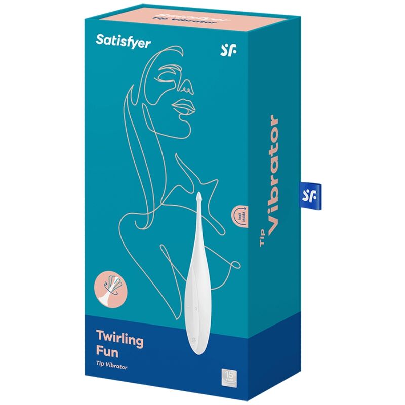 SATISFYER TWIRLING FUN TIP VIBRATOR BRANCO