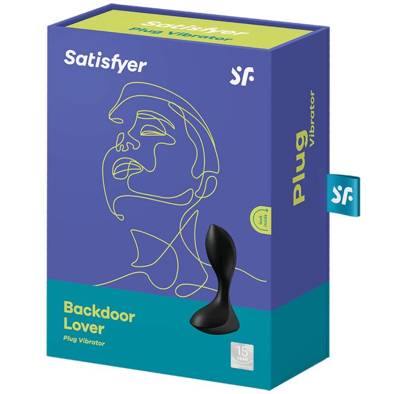 SATISFYER BACKDOOR LOVER VIBRATING PLUG PRETO