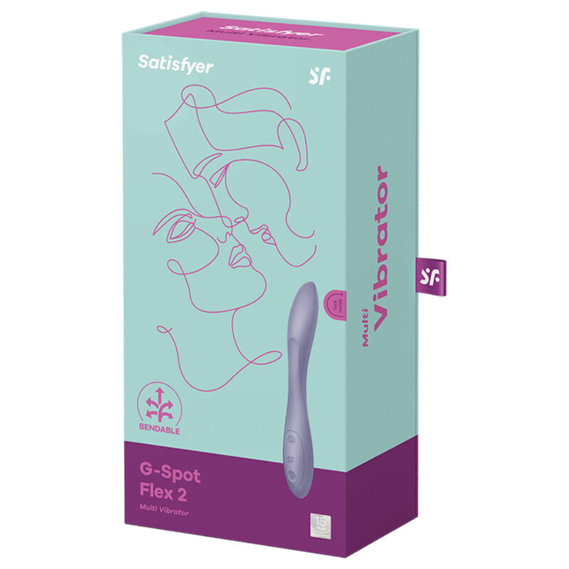 SATISFYER G SPOT FLEX 2 MULTI VIBRADOR ROXO