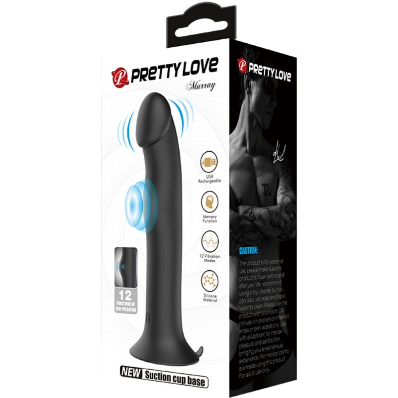 PRETTY LOVE MURRAY VIBRADOR E ESTIMULADOR PRETO