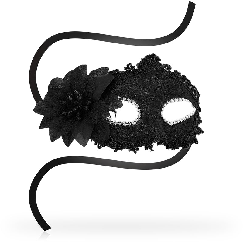 OHMAMA MASCARA FLOR LATERAL VENETIAN EYEMASK PRETO