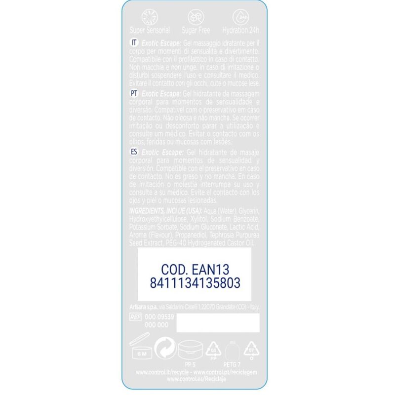 CONTROL 2 1 MASSAGE PLEASURE EXOTIC 200ML