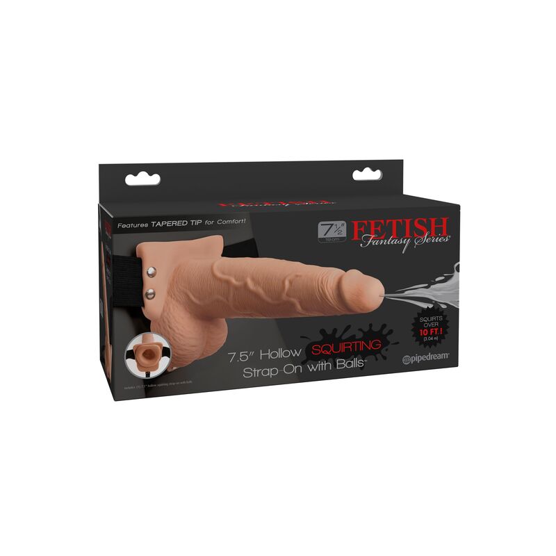 FETISH FANTASY SERIES ARNeS AJUSTaVEL PeNIS REALiSTICO COM BOLAS SQUIRTING 19 CM