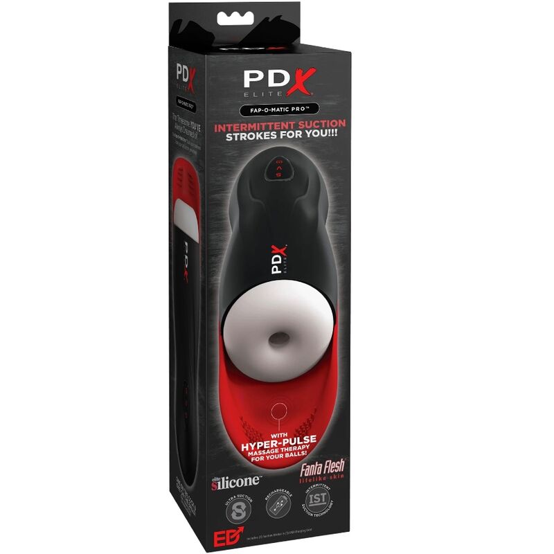 PDX ELITE MASTURBADOR FAP O MATIC PRO STROKER COM BASE DE TESTiCULOS
