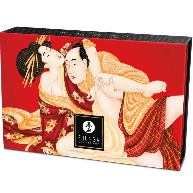 SHUNGA KIT DE Po DE MASSAGEM COMESTiVEL MORANGO