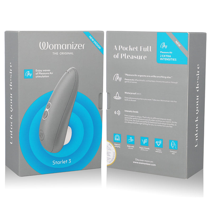 WOMANIZER STARLET 3 CLITORAL STIMULATOR GREY