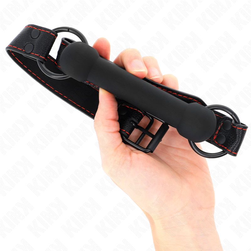 KINK MORDAaA DE OSSO COM ALaA DE COURO PRETA AJUSTaVEL 41 57 CM