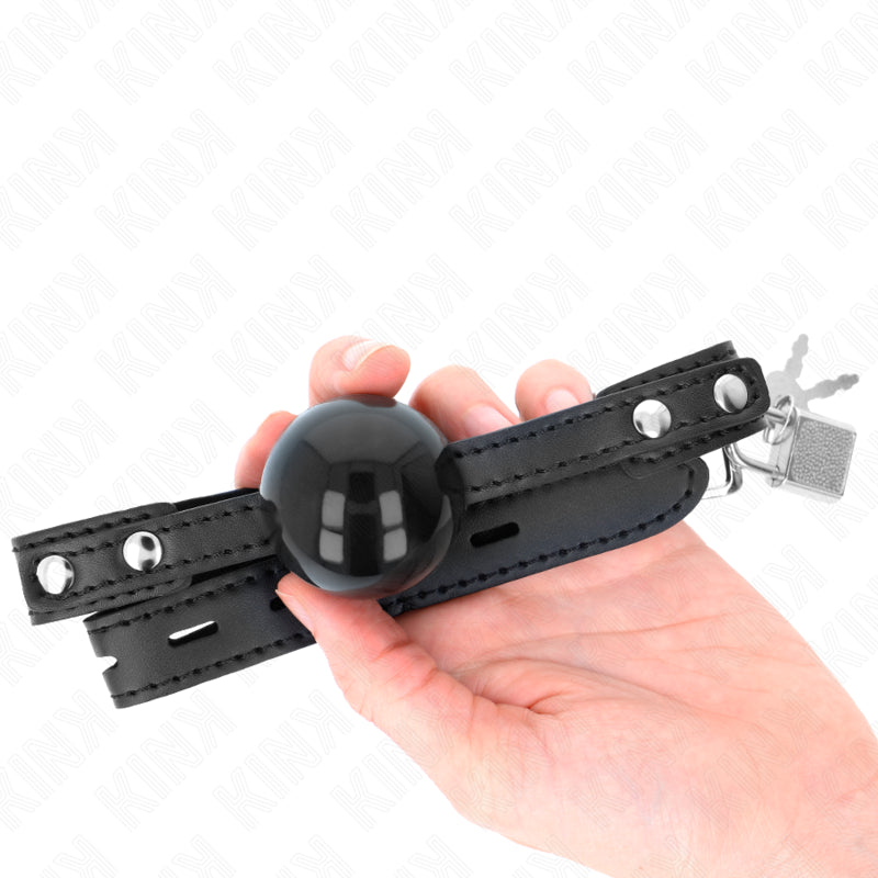 KINK BOLA TPE MACIA 4 CM GAG MODELO 3 60 x 2 CM AJUSTaVEL 37 52 CM