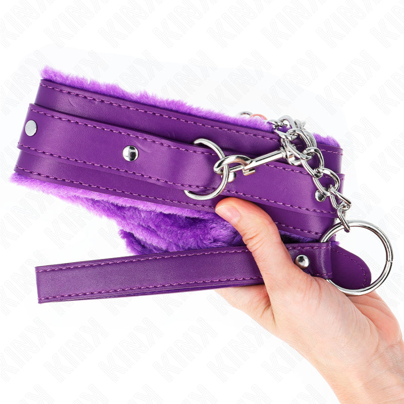 KINK COLAR COM TRELA 65 CM COM RESTRIaaES ROXO 36 42 CM X 55 CM