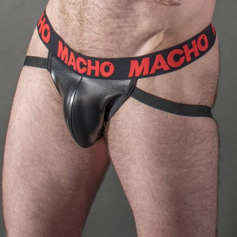 MACHO MX25RC JOCK CUERO ROJO S