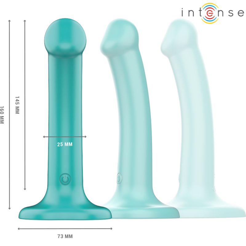 INTENSE KATIE VIBRADOR COM VENTOSA 10 VIBRAaaES AZUL CONTROLE REMOTO