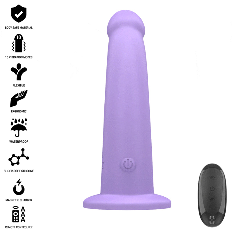 INTENSE EDDIE VIBRADOR 175 CM 10 VIBRAaaES ROXO CONTROLE REMOTO