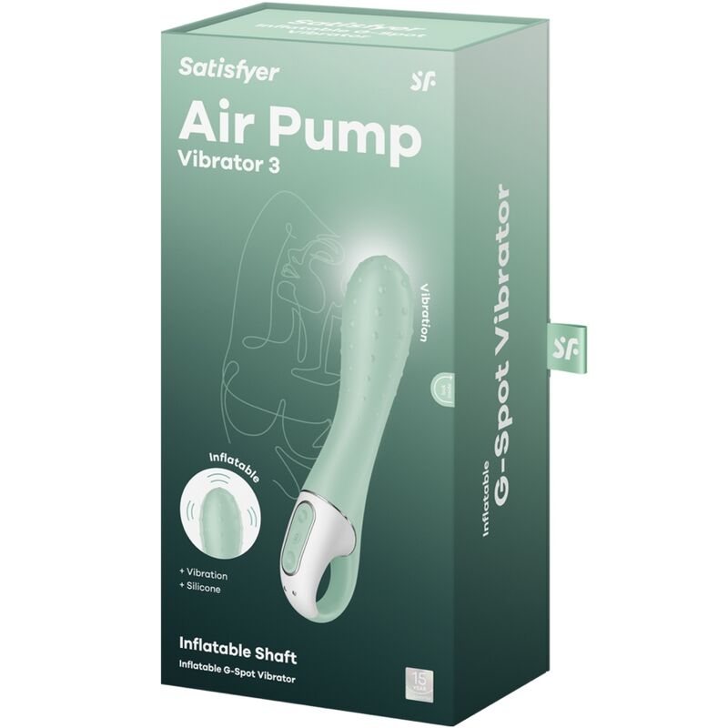 SATISFYER AIR PUMP VIBRATOR 3 PONTO G INFLaVEL MENTA