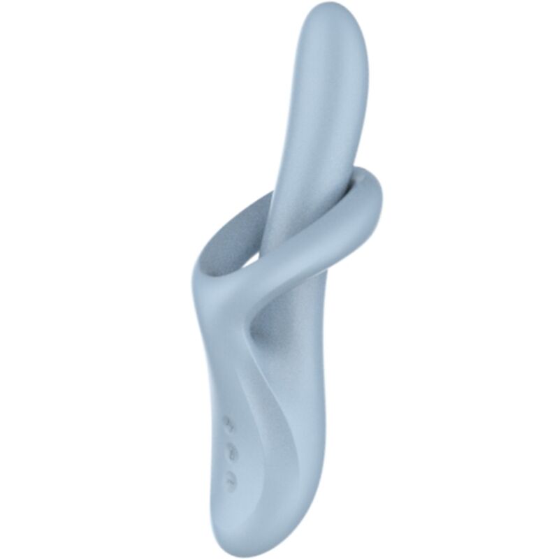 SATISFYER HEAT FLEX 4 VIBRADOR DE EFEITO TaRMICO 12 VIBRAaaES AZUL