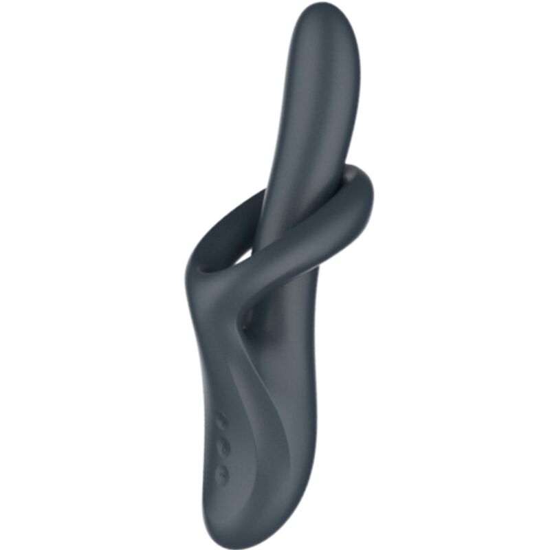 SATISFYER HEAT FLEX 4 VIBRADOR DE EFEITO TaRMICO 12 VIBRAaaES CINZA