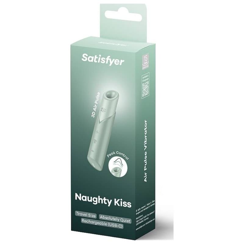 SATISFYER ESTIMULADOR DE CLITaRIS NAUGHTY KISS WAVE AQUAMARINE