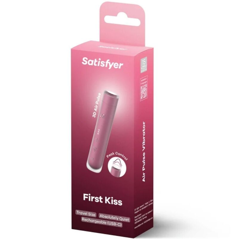 SATISFYER ESTIMULADOR DE CLITaRIS FIRST KISS WAVE GARNET