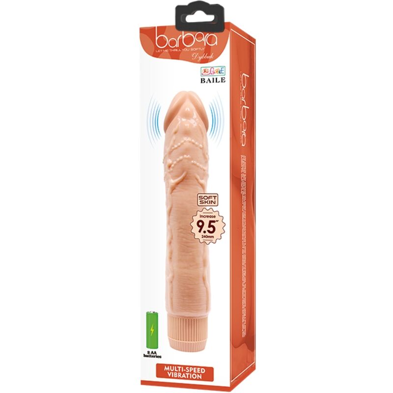 BAILE VIBRADOR REALISTA DYBBUK 24 CM CARNE
