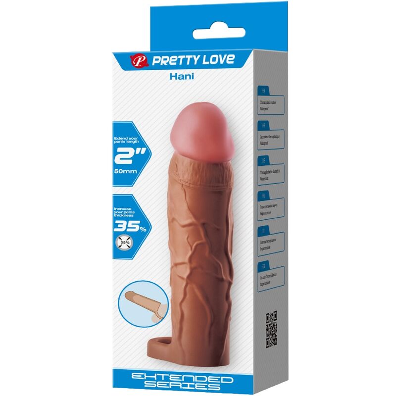 PRETTY LOVE MANGA HANI PENIS COM EXTENSaO DE 5 CM MULATO