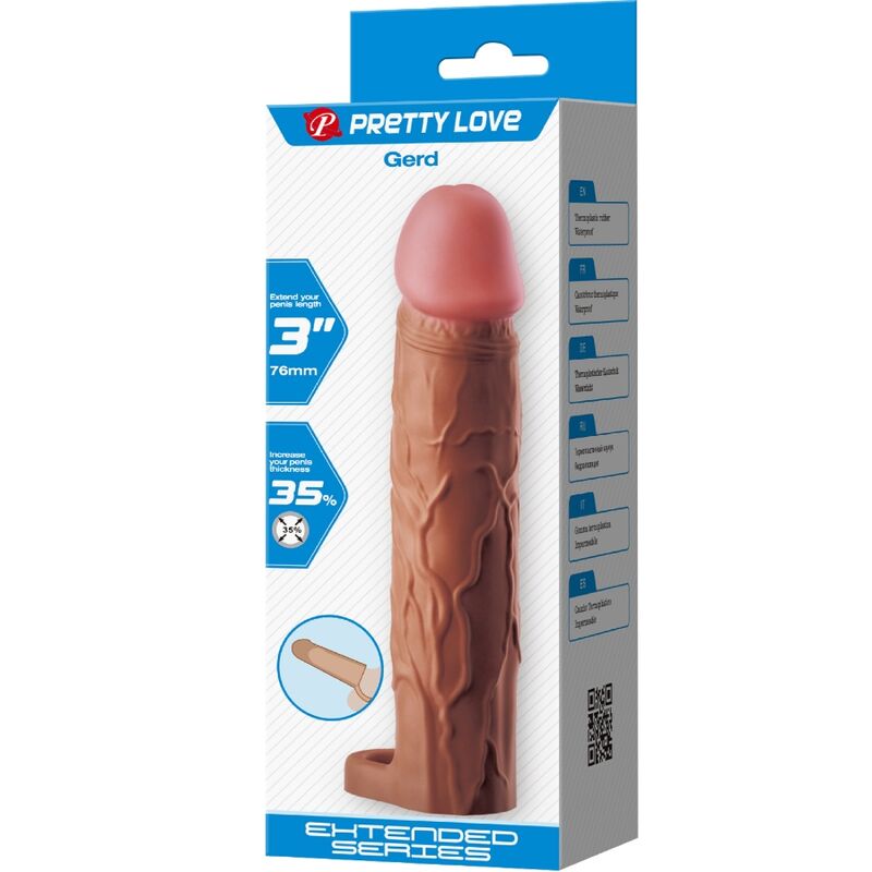 PRETTY LOVE MANGA PENIS GERD COM EXTENSaO DE 76 CM MULATO