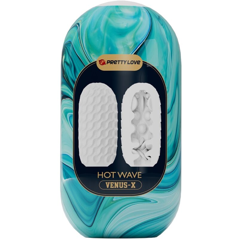 PRETTY LOVE MASTURBADOR MASCULINO HOT WAVE SILICONE BRANCO