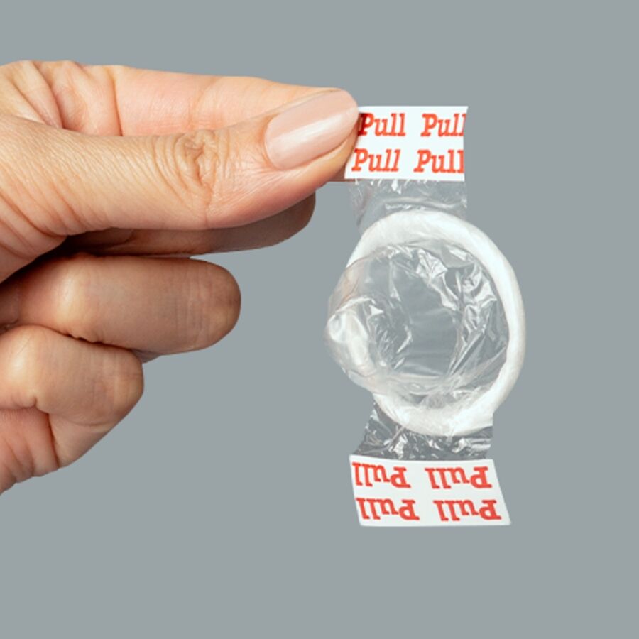 UNIQ PULL SEM LaTEX PRESERVATIVOS COM TIRAS 3 UNIDADES