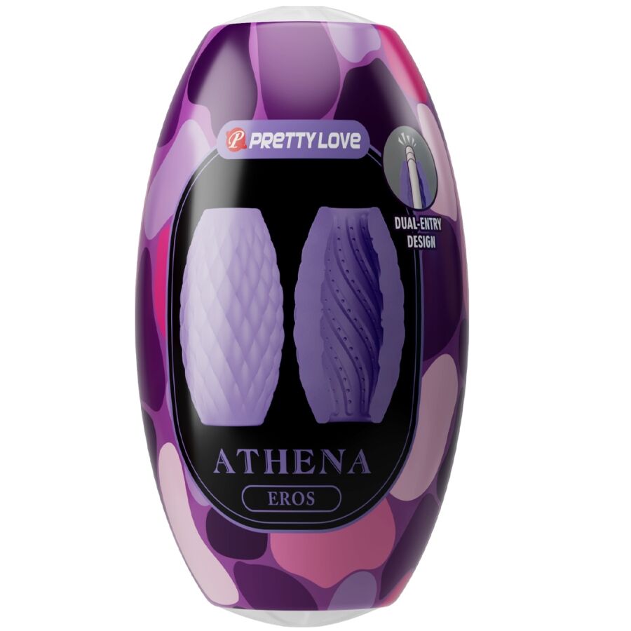 PRETTY LOVE MASTURBADOR MASCULINO SILICONE ATHENA EROS ROXO