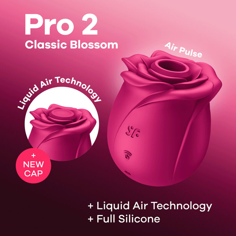 SATISFYER AIR PULSE VIBRADOR PRO 2 CLASSIC BLOSSOM