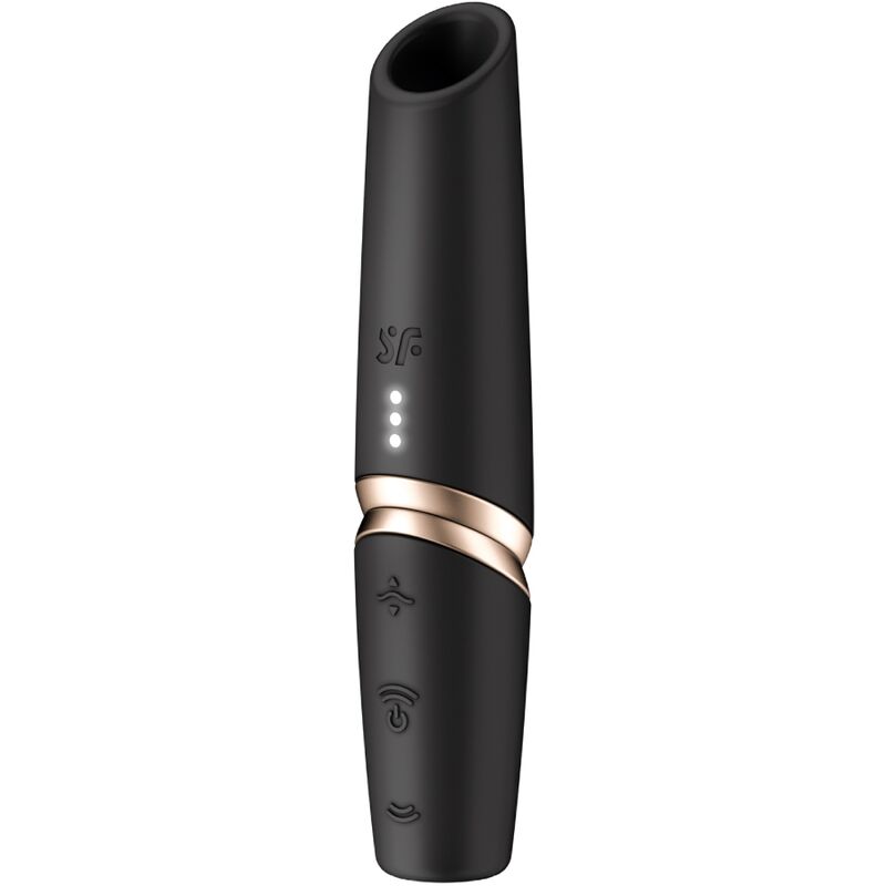 SATISFYER ESTIMULADOR DE CLIToRIS PERFECT KISS WAVE PRETO DOURADO