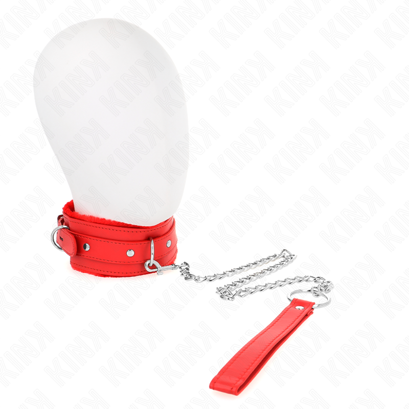 KINK COLAR COM TRELA 65 CM COM RESTRIyoES VERMELHO 36 42 CM X 55 CM