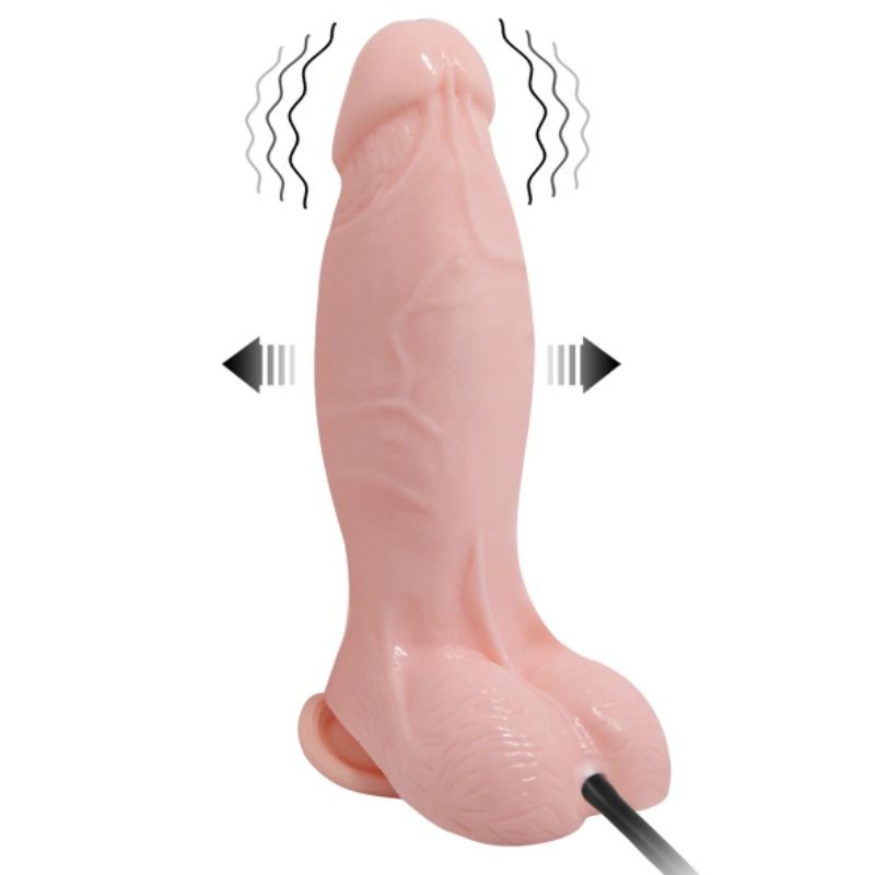 BAILE DILDO VIBRANTE E INFLVEL REALISTA 188 CM