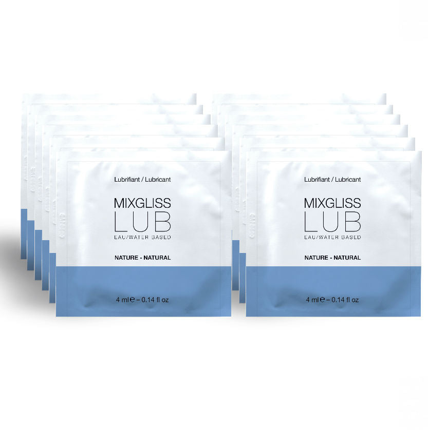 MIXGLISS LUBRIFICANTE NATURAL BASE DE GUA 12 DOSE uNICA 4 ML