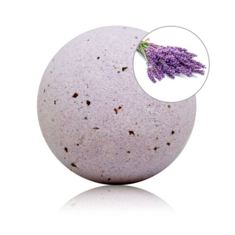 TALOKA BOMBA DE BANHO PERFUMADA DE LAVANDA COM PeTALAS DE ROSA