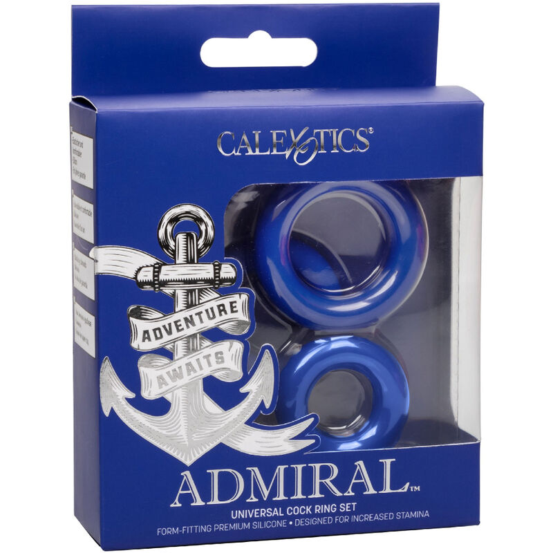CALEXOTICS ADMIRAL CONJUNTO DE ANeIS DE GALO AZUL