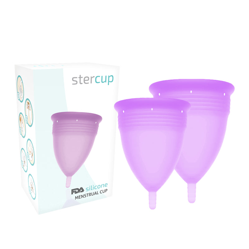 STERCUP PACOTE DE COPO MENSTRUAL DE SILICONE FDA TAMANHO S L LILAC