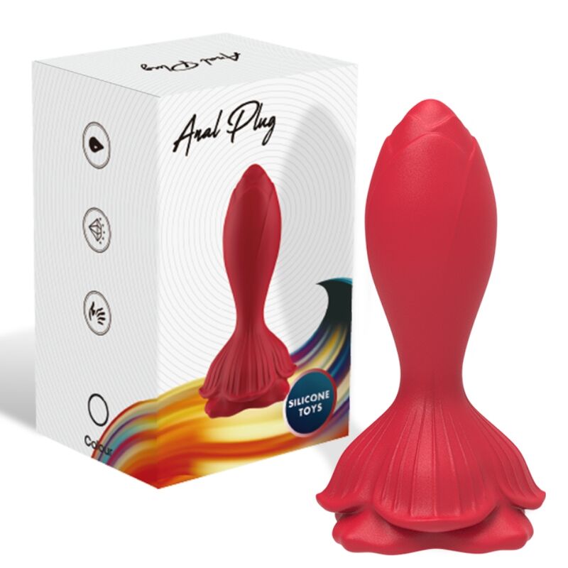 ARMONY VIBRADOR ROSA E PLUG ANAL PEQUENO CONTROLE REMOTO VERMELHO