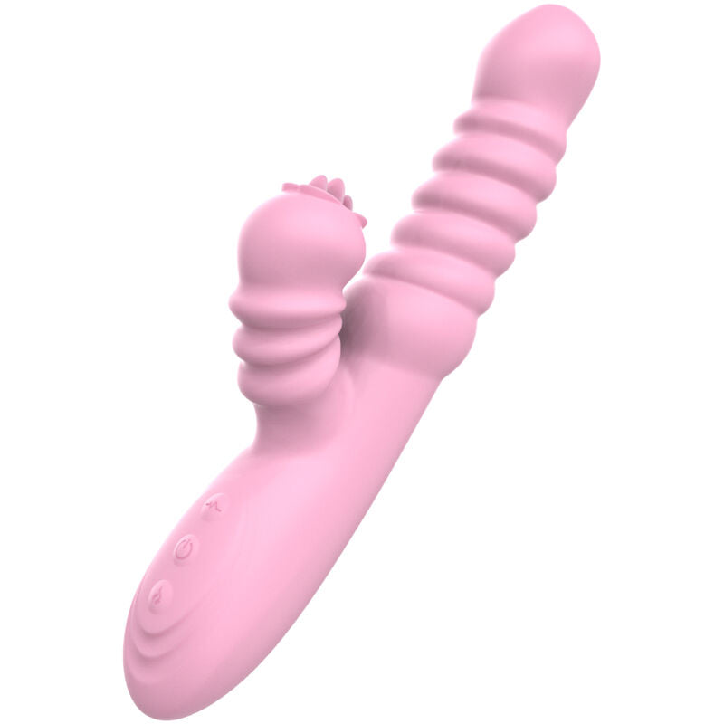 ARMONY VIBRADOR MULTIFUNyaO COM EFEITO DE CALOR ESTIMULANTE DE LiNGUA ROSA
