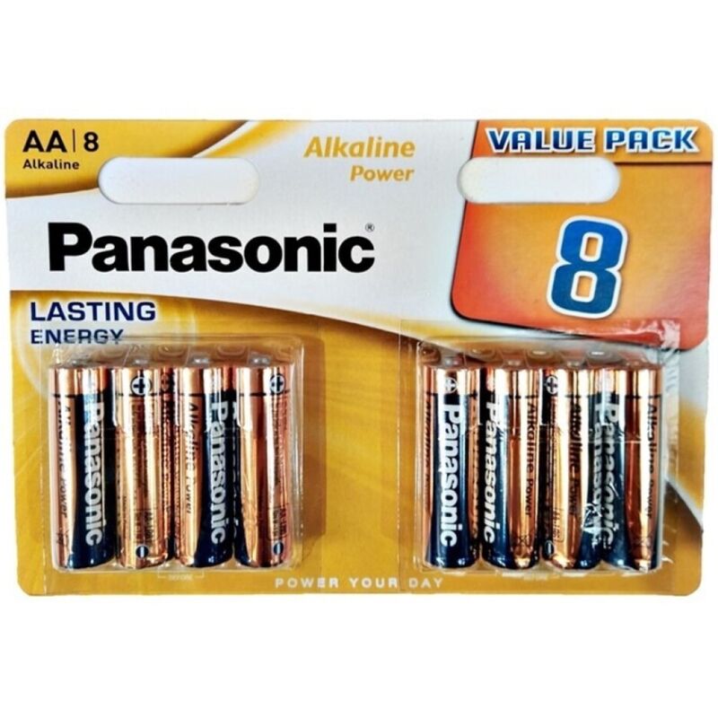 PANASONIC BATERIA ALCALINA BRONZE AA LR6 BLISTER8